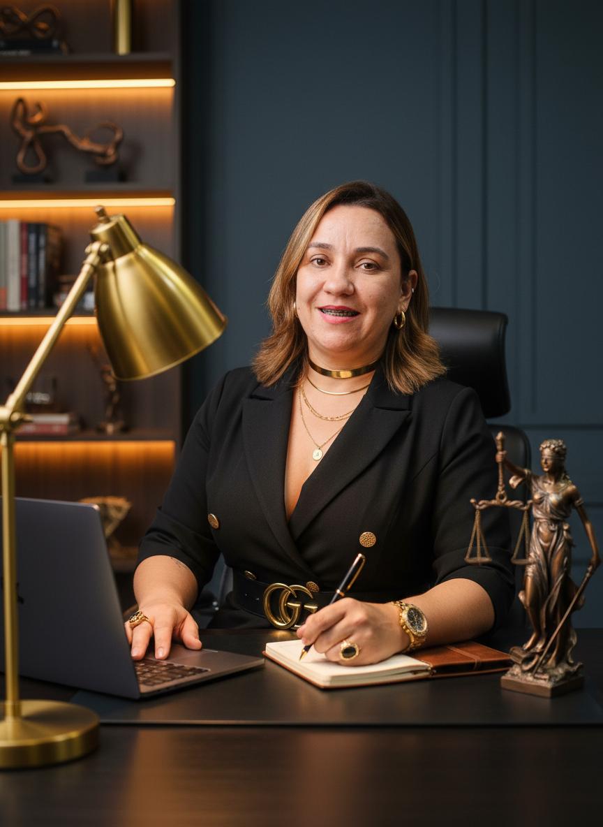 Dra. Daniele Teixeira Vieira Hott em seu escritório